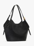 Kate Spade black Deco Tulip leather tote bag, imported from the UK