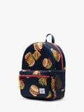 Herschel Supply Co. kids Heritage backpack burgers and fries, imported from the UK