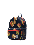 Herschel Supply Co. kids Heritage backpack burgers and fries, imported from the UK