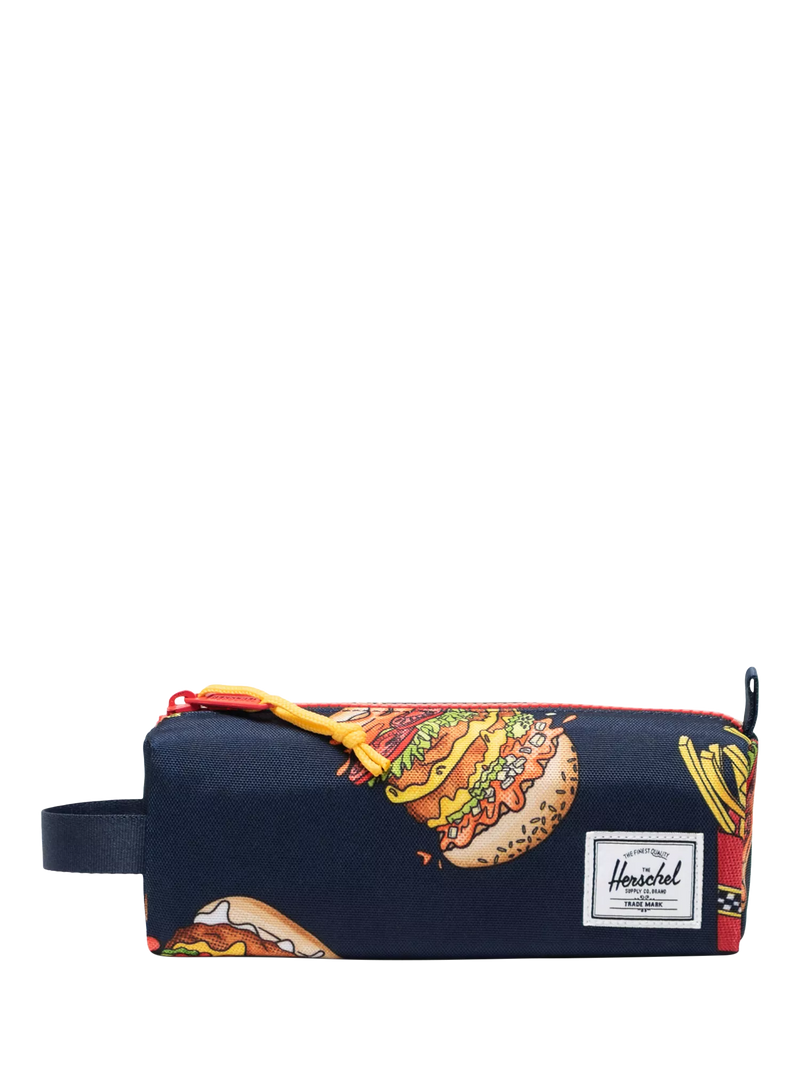 Herschel kids pencil case Burger/Fries pattern, UK version