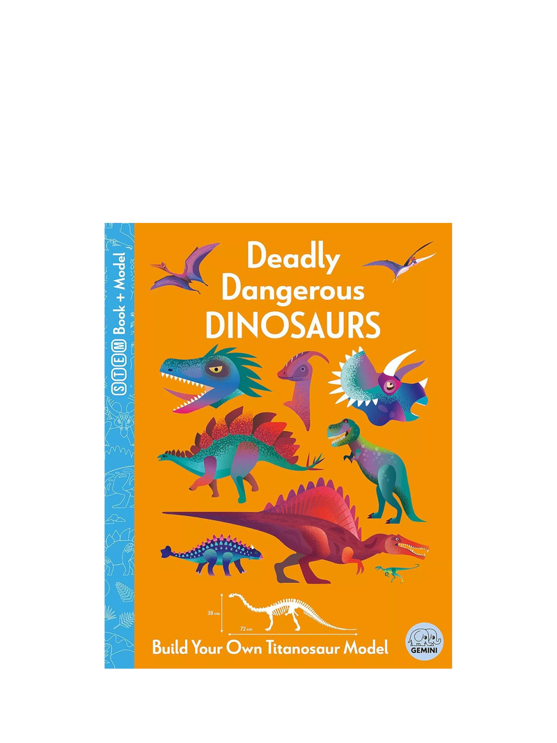 Deadly Dangerous Dinosaurs book and model kit - British product