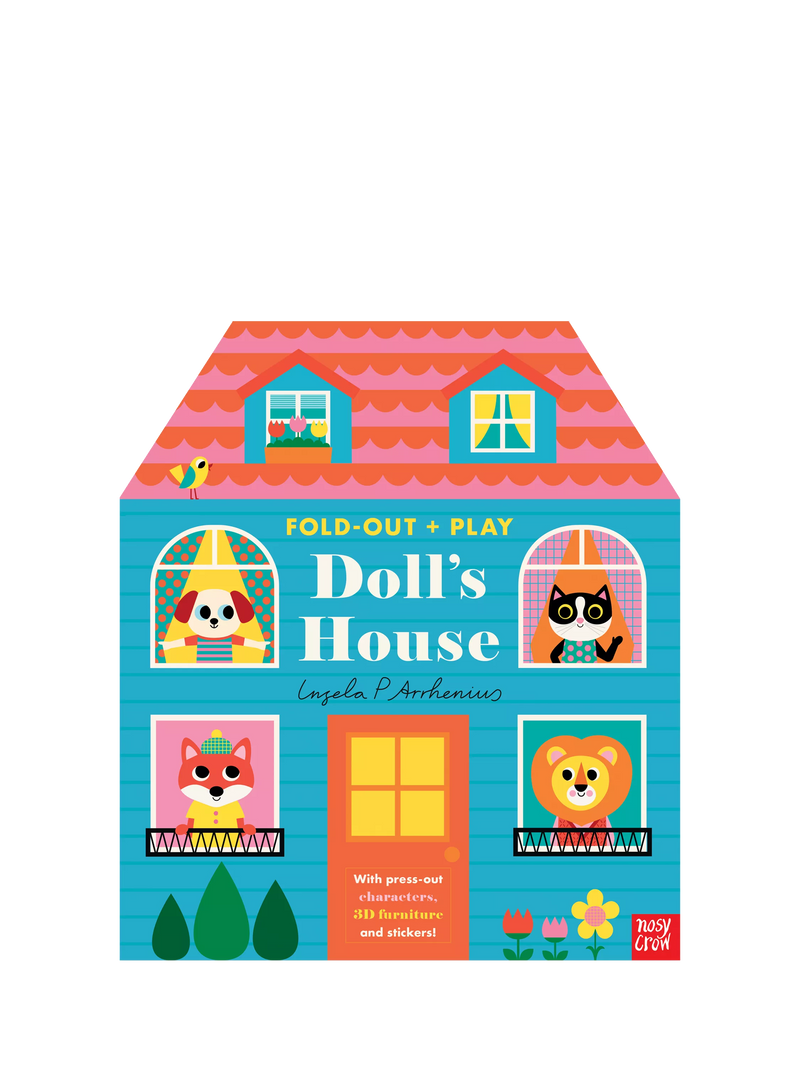 Nosy Crow fold out doll's house kids' book activity set - British product
