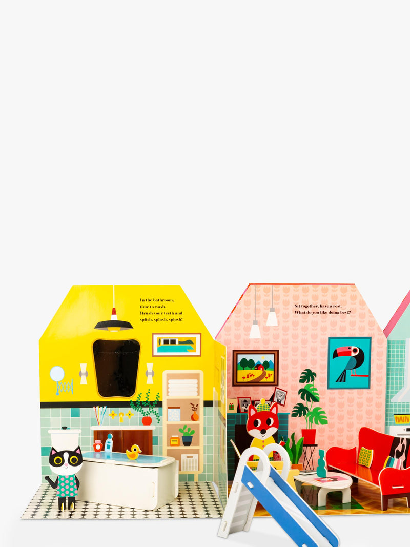 Nosy Crow fold out doll's house kids' book activity set - British product