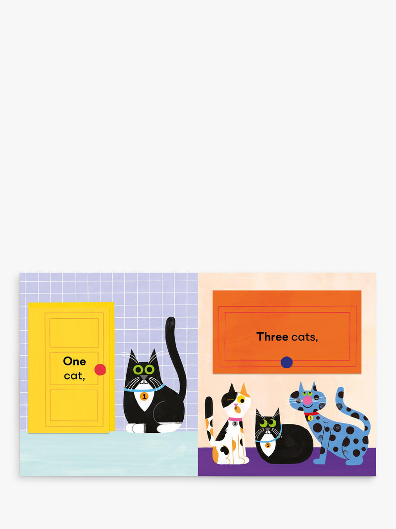 Nosy Crow One Cat Two Cats counting book hardback - British product