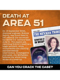 Lucky Egg Death At Area 51 escape room board game, UK version