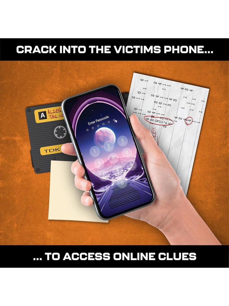Lucky Egg Death At Area 51 escape room board game, UK version
