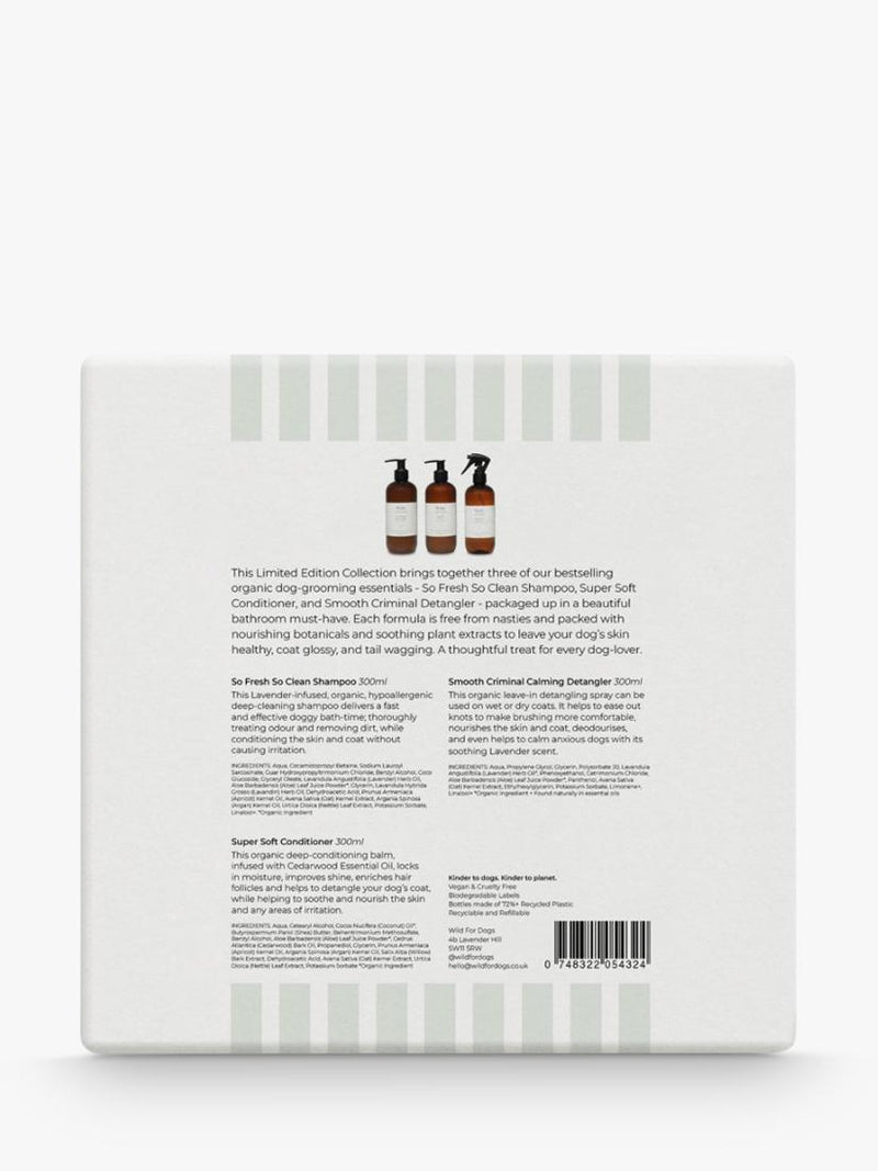 Wild For Dogs Happy Dog grooming kit (British brand)