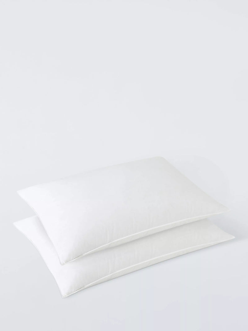 John Lewis medium goose down pillow pair, imported from the UK