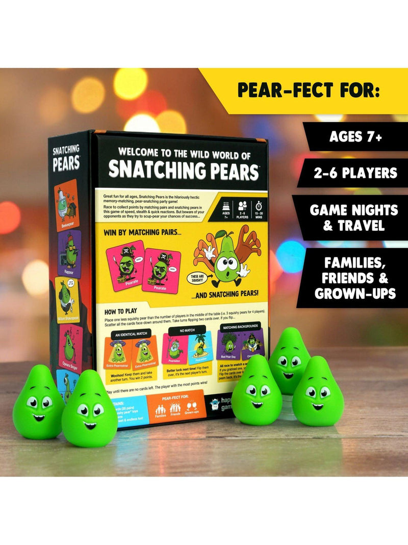 Happy Yeti Games Snatching Pears party game (British brand)