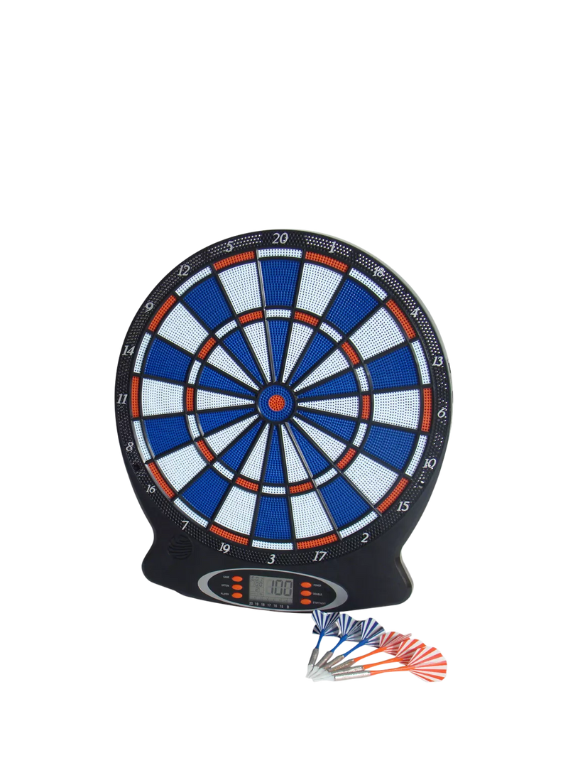 Gamesson electronic dartboard with LCD display and 6 darts (British brand)