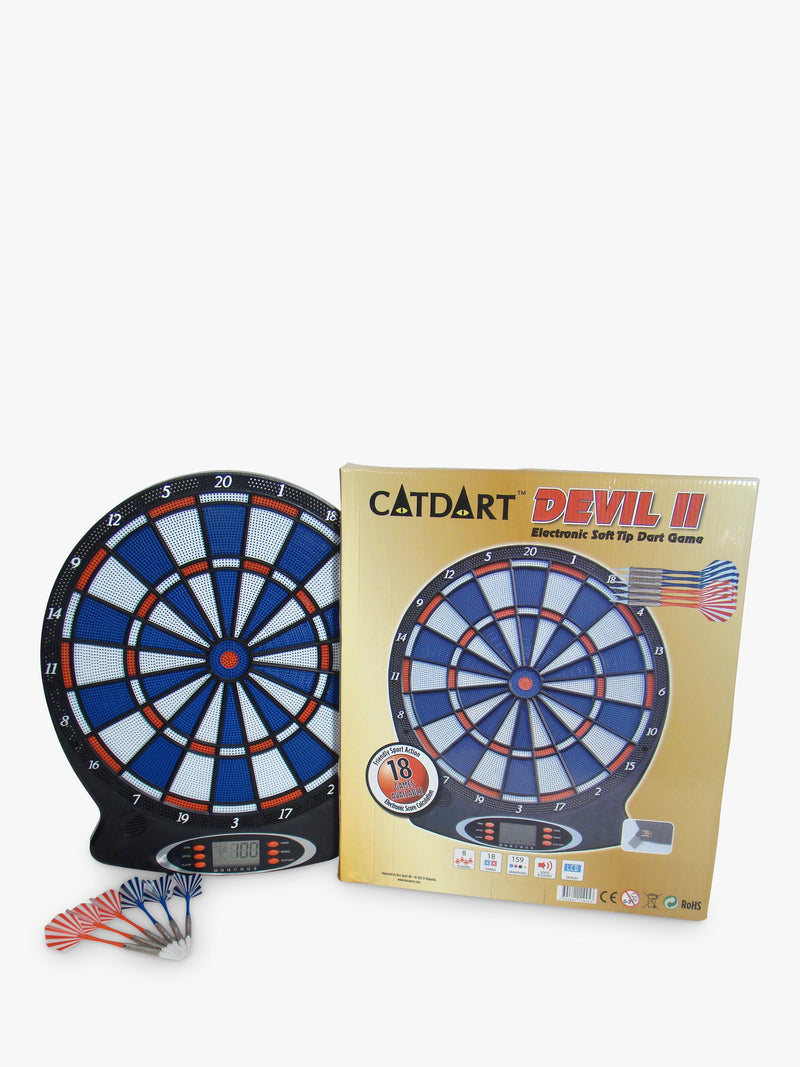 Gamesson electronic dartboard with LCD display and 6 darts (British brand)