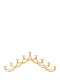 Georg Jensen Harmony gold plated menorah, UK version