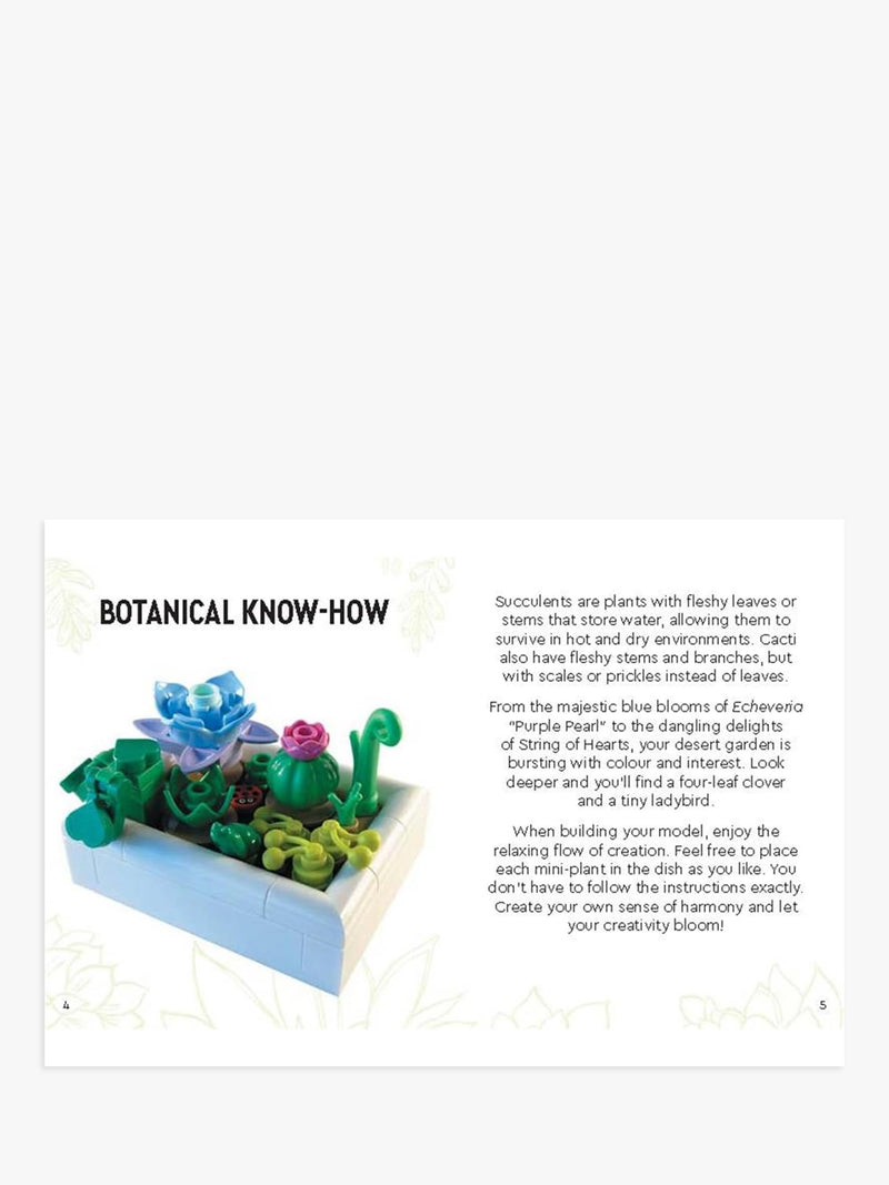 LEGO Botanicals Tiny Desert Garden 54-piece building set - British product