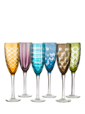 pols potten Cuttings champagne flutes set of 6 230ml, imported from the UK