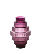 John Lewis pols potten Steps Glass Vase H30cm Purple- Buy online at McGrocer