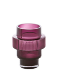 Pols Potten Glass Candle Holder Steps Purple - British product