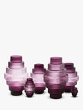 Pols Potten Glass Candle Holder Steps Purple - British product
