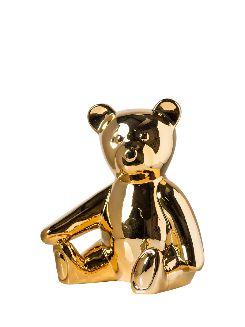 pols potten teddy moneybox gold, UK version