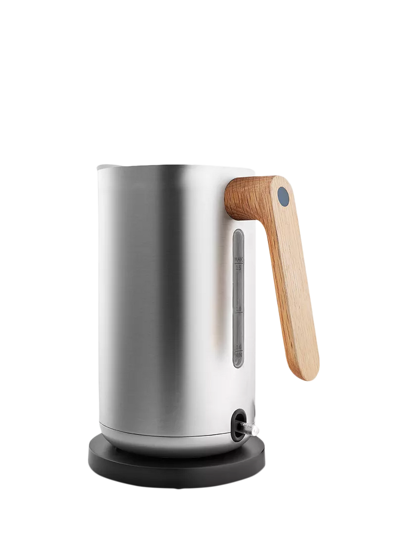 Eva Solo oak handle kettle 1.5L silver, UK version