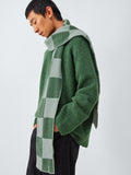 John Lewis recycled wool check scarf (British brand)