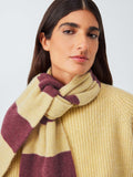 John Lewis recycled wool striped scarf (British brand)