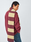 John Lewis recycled wool striped scarf (British brand)