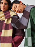 John Lewis recycled wool striped scarf (British brand)