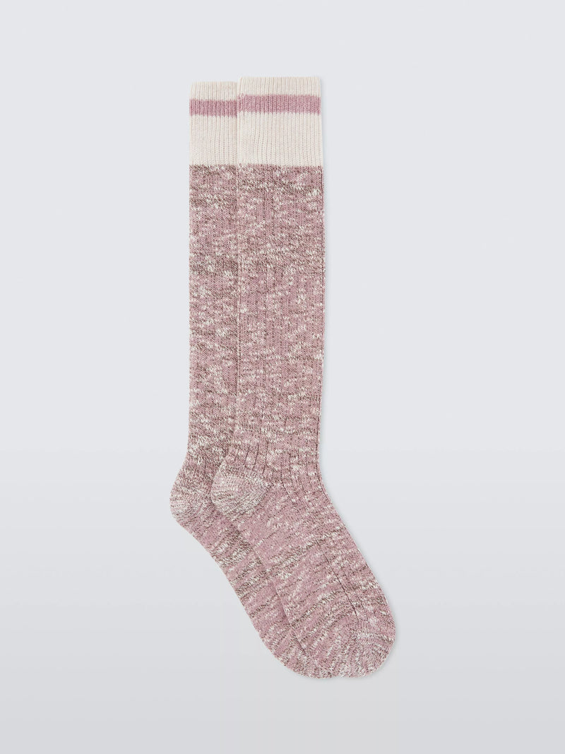John Lewis pink knee high socks, one size - British brand