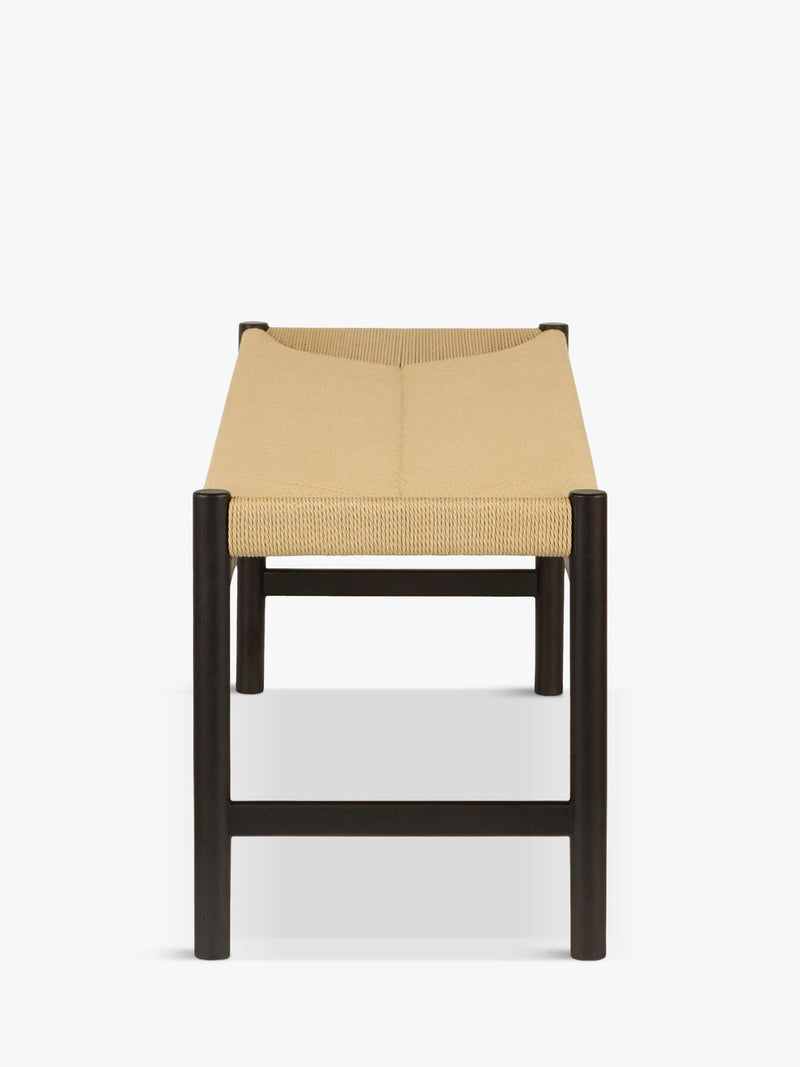 John Lewis Reed dining bench oak paper cord seat, imported from the UK