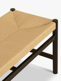 John Lewis Reed dining bench oak paper cord seat, imported from the UK