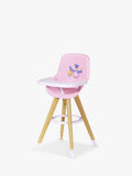 Baby Born doll highchair modern pink seat fits 43cm dolls, UK version