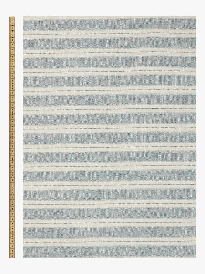 John Lewis Whitby Stripe furnishing fabric Bluestone, UK version