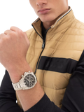 HUGO BOSS men's chronograph watch 43mm stainless steel (British brand)