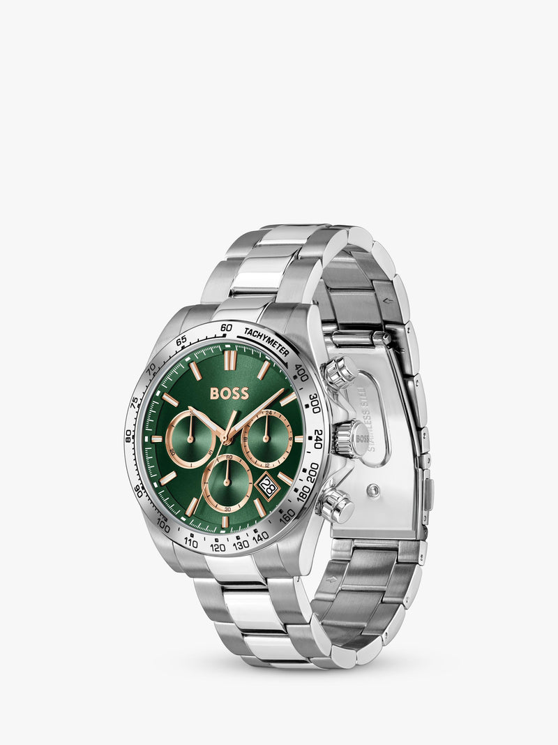 HUGO BOSS Hero bracelet chronograph watch 43mm, UK version