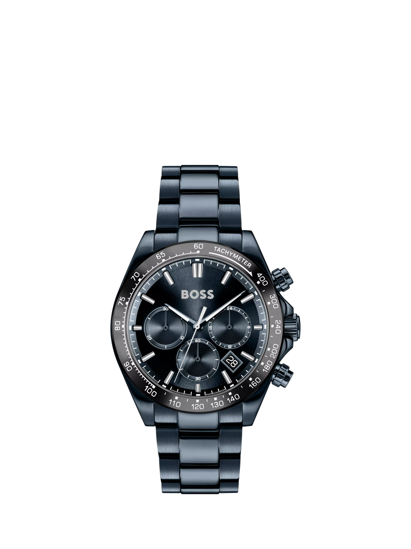HUGO BOSS Hero Chronograph blue dial watch - British product