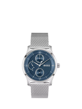 John Lewis HUGO BOSS Men's Principle Master Mesh Strap Watch 41mm- Buy online at McGrocer