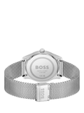 Hugo Boss men's Principle Master mesh strap watch blue dial, UK version