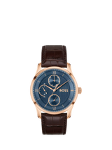 John Lewis HUGO BOSS Principle Master Men's Leather Strap Watch- Buy online at McGrocer