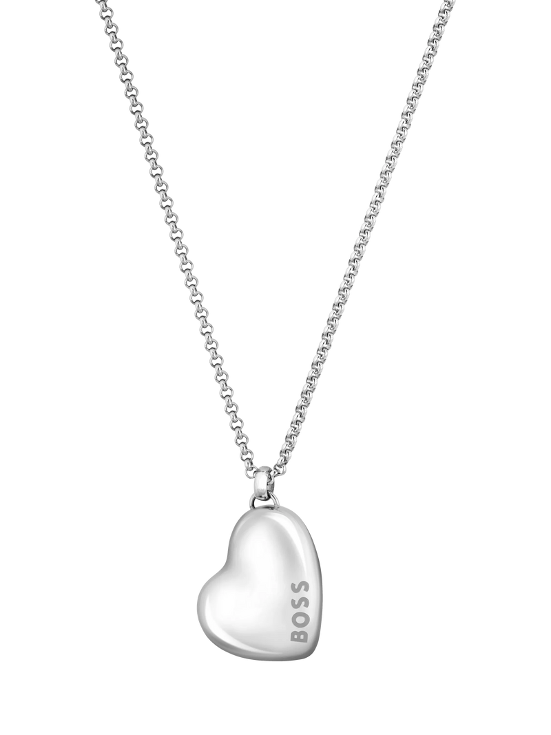 HUGO BOSS Honey Heart Charm Necklace, imported from the UK