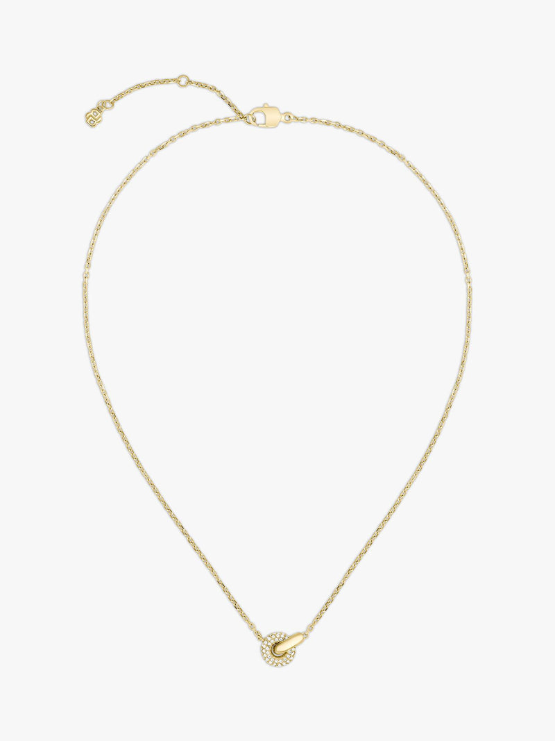 HUGO BOSS gold pendant with crystal pave - British product
