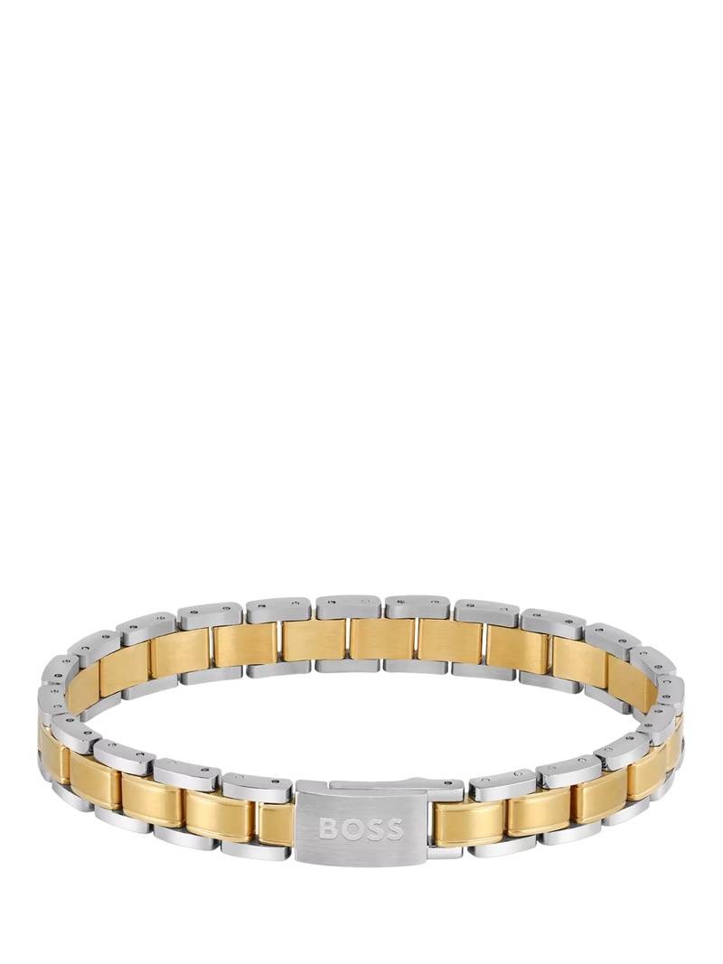 HUGO BOSS men's two-toned bracelet stainless steel, UK version