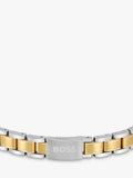 HUGO BOSS men's two-toned bracelet stainless steel, UK version
