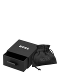 HUGO BOSS crystal huggie hoop earrings 14mm (British brand)