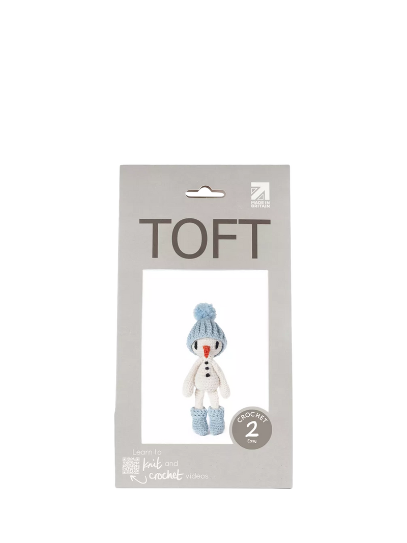 TOFT snowman crochet kit for beginners, imported from the UK