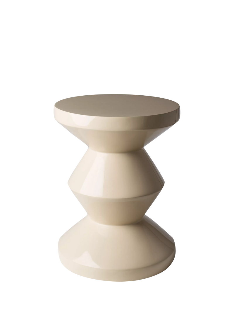 pols potten Zig Zag stool beige designer piece, imported from the UK