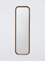 John Lewis John Lewis Farmhouse Full-Length Rectangular Wood Frame Wall Mirror, Walnut, 160 x 50cm- Buy online at McGrocer
