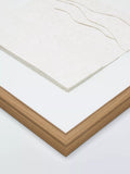 John Lewis layered paper framed canvas set white 50x50cm, imported from the UK
