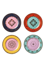 John Lewis pols potten Grandpa Porcelain Side Plate Set of 4 19cm Multi- Buy online at McGrocer
