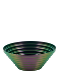 Alessi Maya iridescent steel basket 20cm green purple - British product