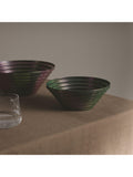 Alessi Maya iridescent steel basket 20cm green purple - British product